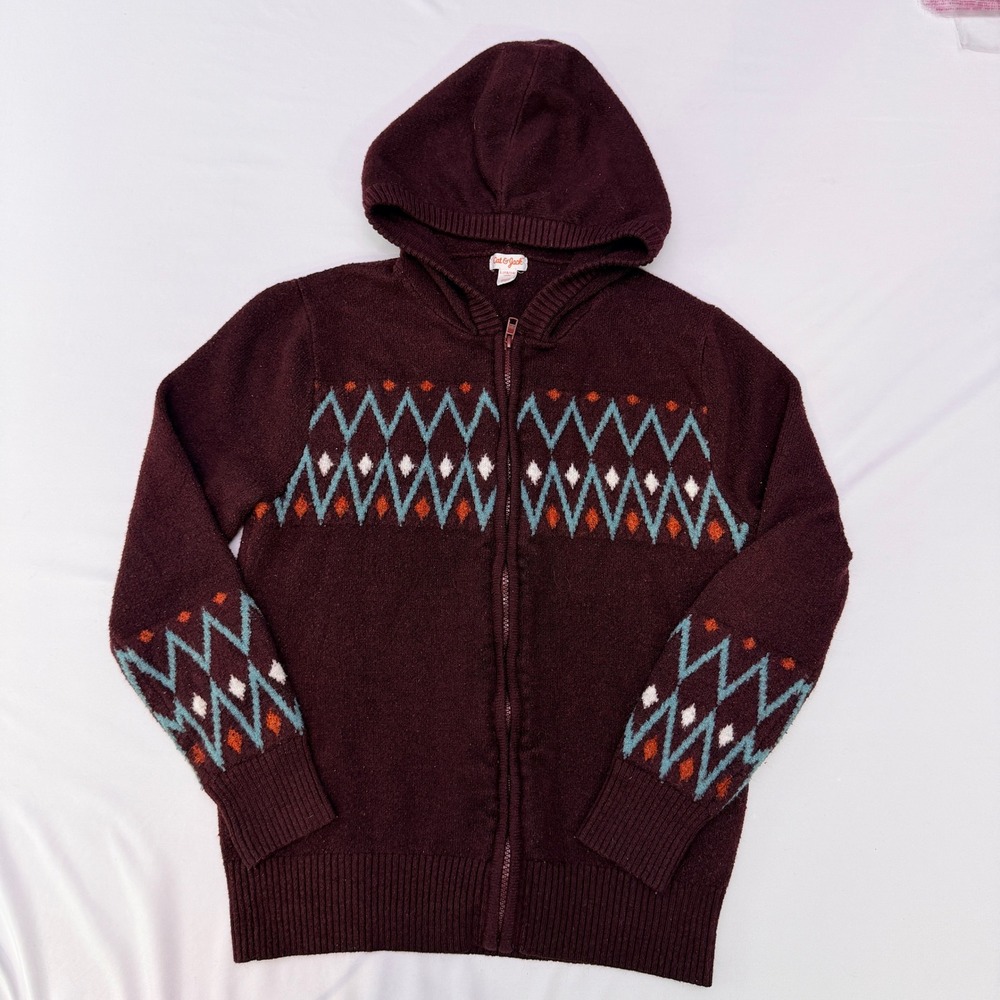 Girls Red‎ Full Zip Sweater